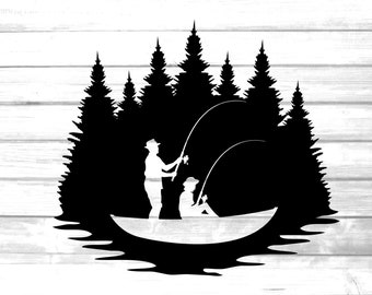 Download Fishing Couple Svg Etsy