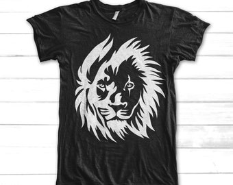 Fierce Lion face svg / lion king scar face svg / warrior lion clip art for dark background