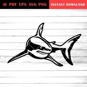 Shark svg, shark clip art , great white shark , cricut, silhouette, eps pdf png , sharks vector, big sharks