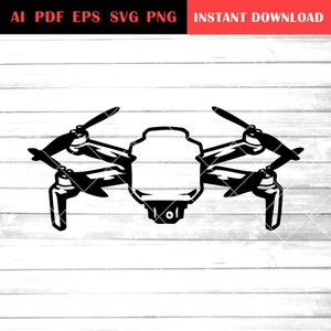 Drönare svg | Flygande drönare svg | kamera | övervakning | Cricut | clipart | eps pdf png svg Ai | vektorfil | T-shirtdesign