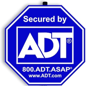 Classic ADT security sign with 28' aluminum stake - ADT Sign