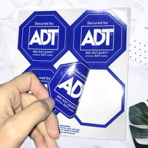 ADT Security Stickers: HD Printed Window Decals - 12 Pack - Etsy