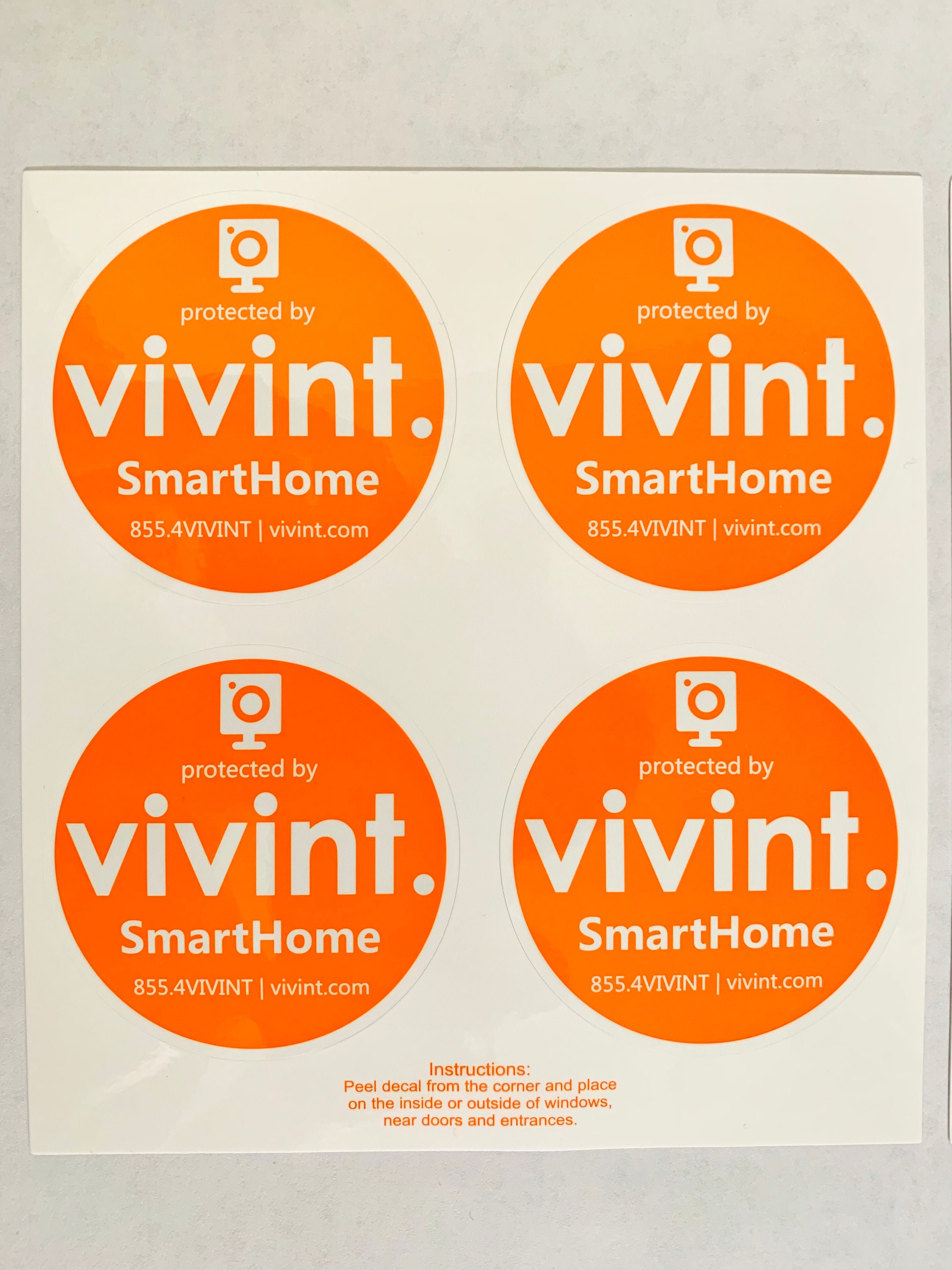 8 Vivint Security Window Stickers Etsy