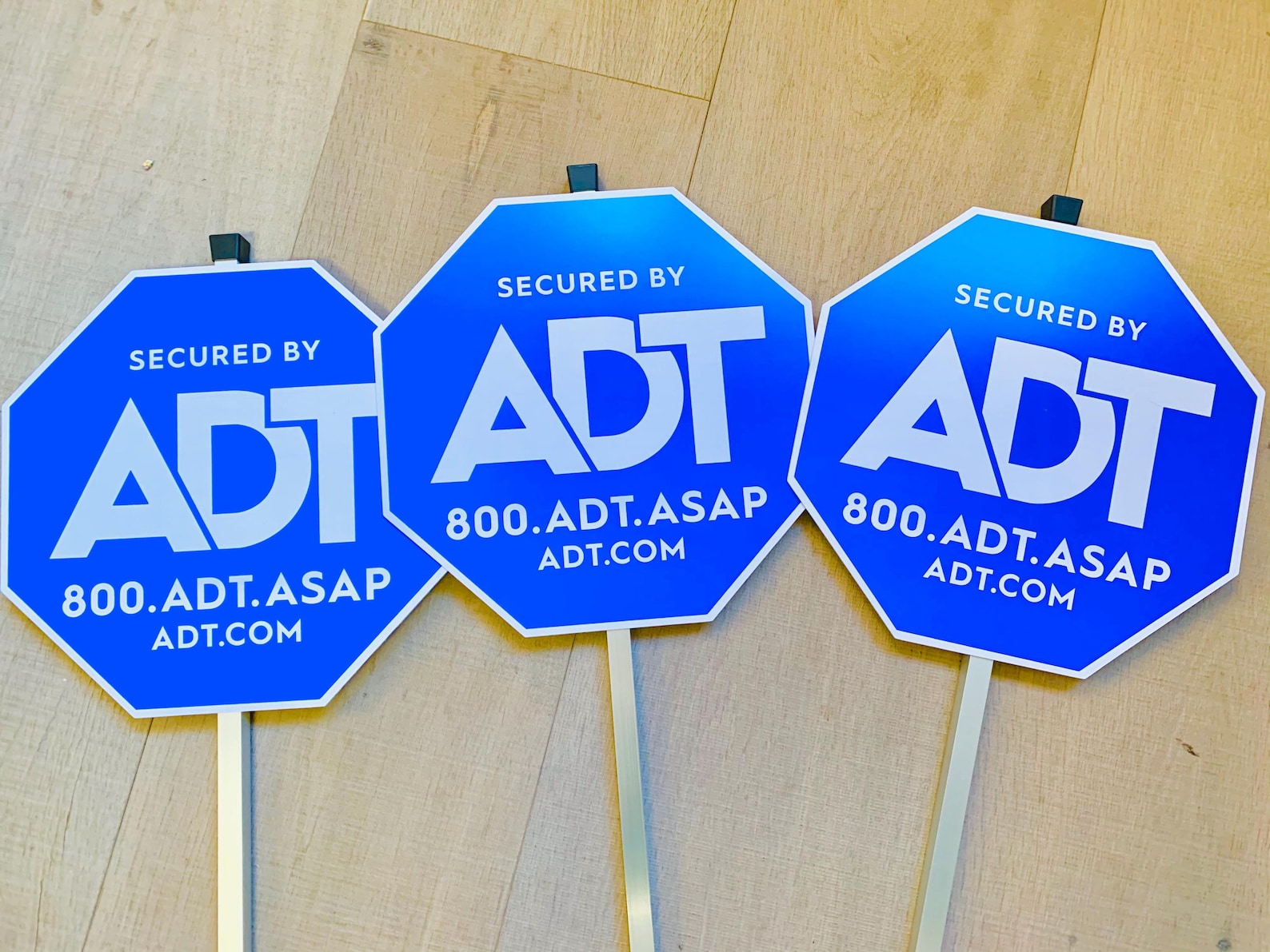 3 ADT Yard Signs With 28 Inch Aluminum Stake - Etsy