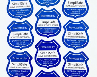 10 Simplisafe window stickers