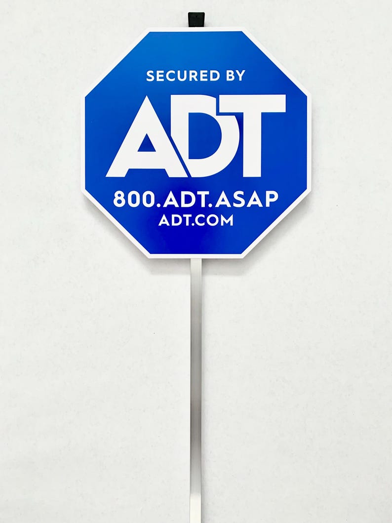 3 ADT Yard Signs With 28 Inch Aluminum Stake - Etsy
