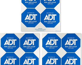 12 ADT Window Stickers - double sided