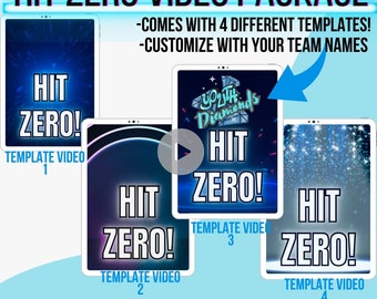 Cheerleader Hit Zero Video Vorlage: Digital Anfeuern (Instant Download)