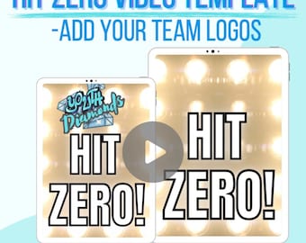 Cheerleader Planer: Hit Zero Video Vorlage & Team Organizer (Digitaler Download)