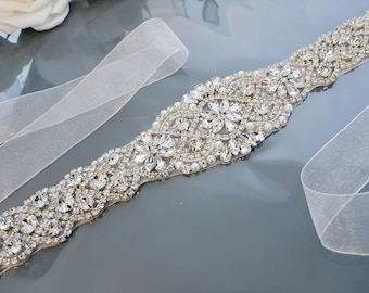 Bridal Belt, Belt for Bride, Wedding Dress Belt, Bridal Belts And Sashes, Rhinestone Belt, Wedding Sash, Crystal Pearl Belt, Bridesmaid