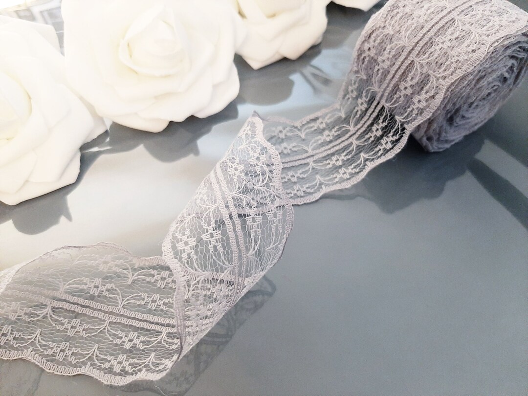 Gray Lace Trim, Lace Trim, Lace Trim Ribbon, Wholesale Lace, Lace