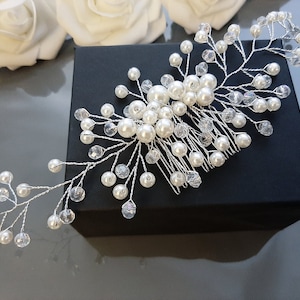 Wedding Comb, Pearl Hair Comb, Pearl Headband, Hair Vine, Hair Accessories, Bridal Wedding Hair Pin, Hair Jewelry For Bride