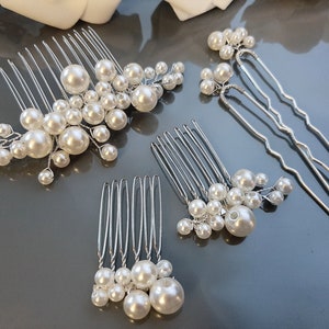 Pearl Hair Comb Set, Wedding Comb, Pearl Headband, Hair Vine Woman Hair Accessories Bridal Wedding Hair Pin, Hair Jewelry For Bride