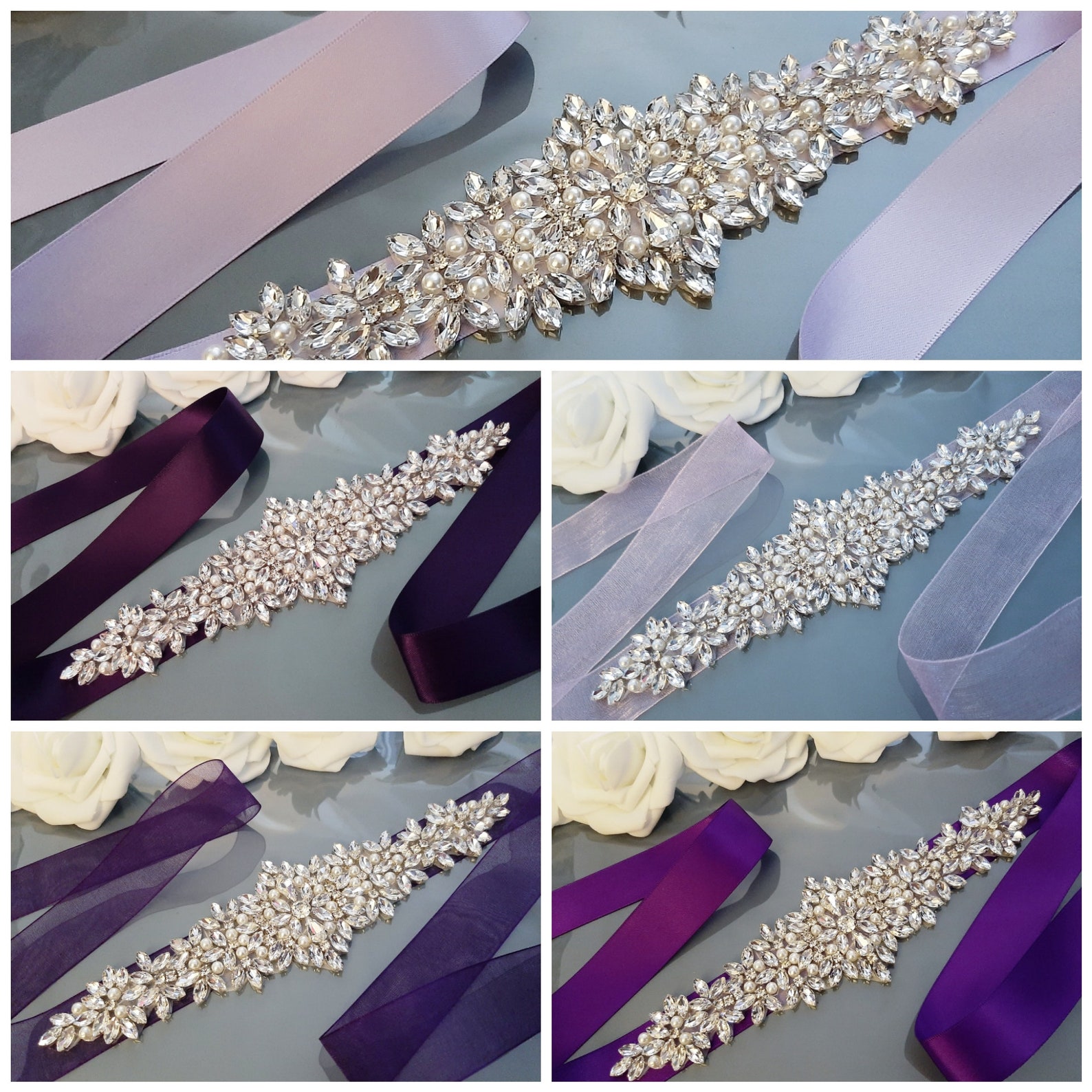 Plum Bridal Belt, Dark Deep Purple Bridal Sash, Belt for Bride ...