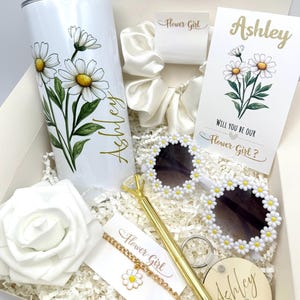 Flower Girl Proposal, Daisy Flower Girl Gift Set, Flower Girl Basket Gift, Will You Be My Flower Girl, FlowerGirl Personalized Gift Box