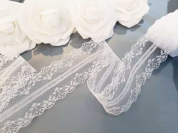 White Lace Trim, 10 Yards Lace Trim, Lace Trim Ribbon, Wholesale Lace, White  Trim, White Lace, White Ribbon, White Sewing Lace, Lace Ribbon 