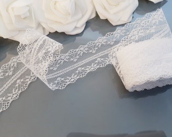 White Lace Trim, 10 Yards Lace Trim, Lace Trim Ribbon, Wholesale lace, White trim, White lace, White ribbon, White Sewing Lace, Lace Ribbon