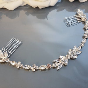 Bridal Hair Vine Wedding Comb, Hair Vine, Bride Hair Accessories, Bridal Headpiece, Bridal Hair Piece, Boho Hairpiece Crystal Hair Vine Comb