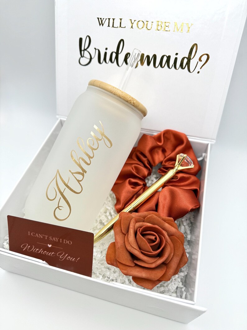 Will You Be My Bridesmaid Proposal Box Gift Terracotta Wedding ...