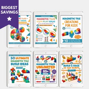 Magnetic Tiles eBook Bundle for Kids: STEM Building Ideas