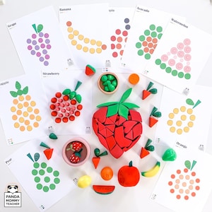 Fruit - Mandala losse onderdelen-sjablonen