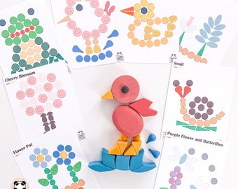 Hello Spring - Mandala Loose Parts Template