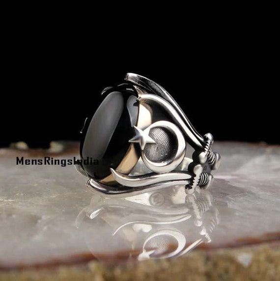 Simply Moody: Sterling Silver & Black Onyx Ring (round) – Samonte Cruz  Studios