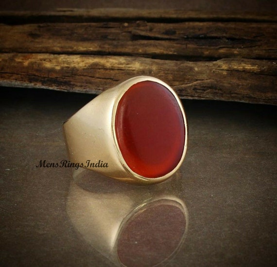Stone gold sale ring for men