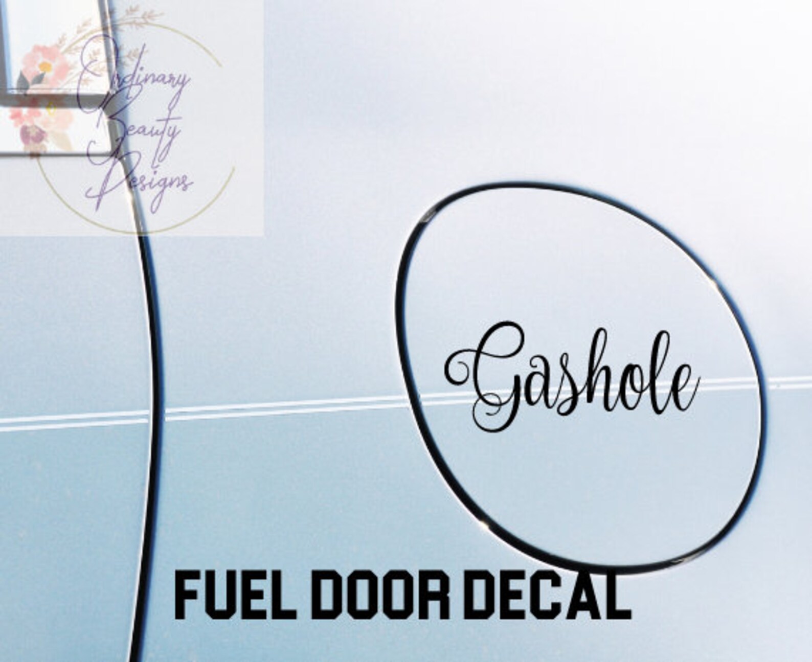 Gashole Fuel Door Decal Car Decal Truck Decal Gashole Etsy