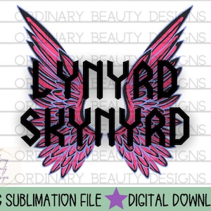 Lynyrd Skynyrd sublimation design, rock and roll png, band tee png, southern rock png, classic rock png, rock and roll music png, rock band
