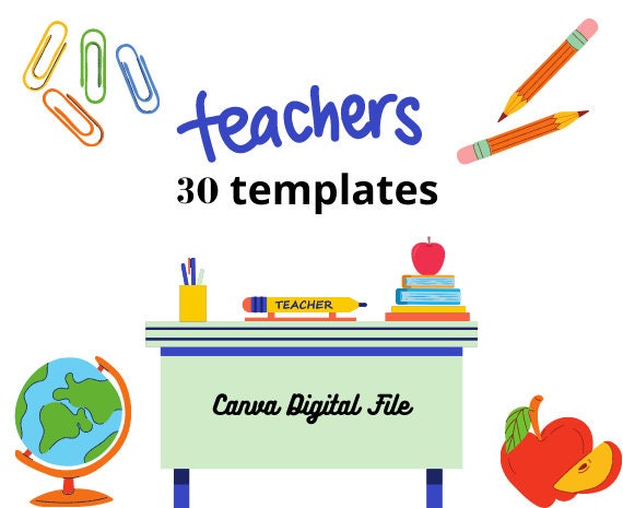 Templates for Teachers to Use in the Classroom Canva - Etsy