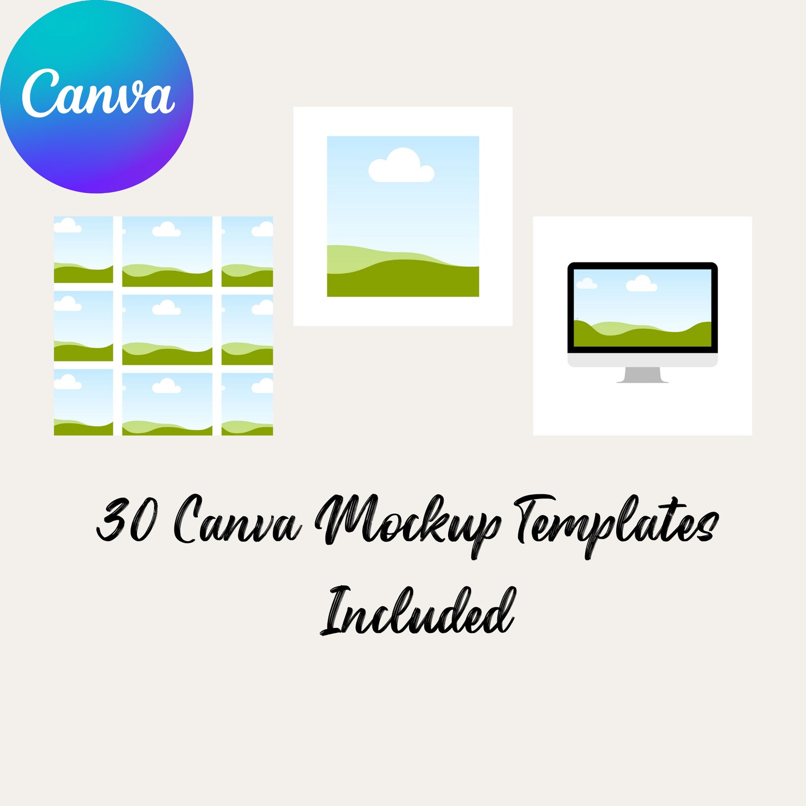 Mockup Templates Canva 30 Mockup Templates Canva Template - Etsy