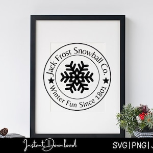 Jack Frost svg, jack frost snowball, christmas svg, christmas round svg, svg for cricut, christmas sign svg, christmas shirt svg