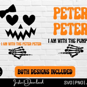 Peter Peter Pompoen Eater, Paren shirt, zijn en haar shirts, Halloween shirt, Halloween feestshirt, cricut svg, Halloween svg, paren svg