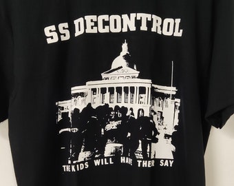 Camiseta (serigrafiada/hecha a mano) hardcore straight edge enfoque negativo 7 segundos juventud de hoy malos cerebros los niños de jerry