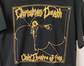 T-shirt (screen printed/handmade) deathrock goth rock