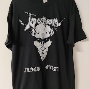 T-shirt (screen printed/handmade) black metal
