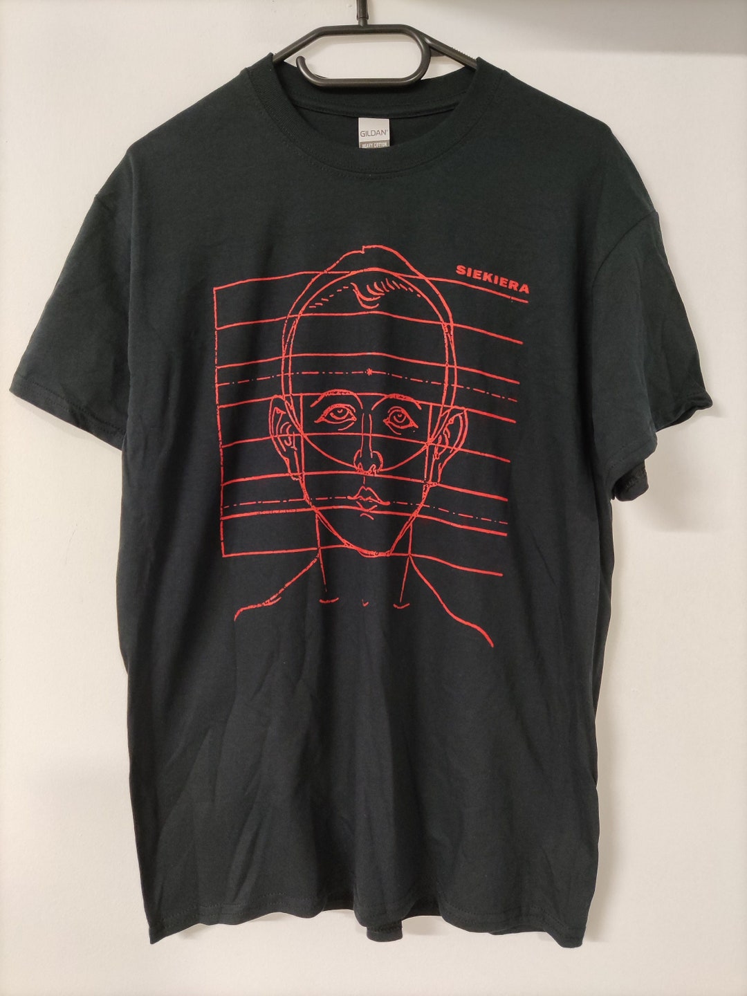 【SATIIIZ】Hiant Mesh Printed T-Shirt SIEKIERA T-shirt (screen Printed/handmade) Post Punk Joy