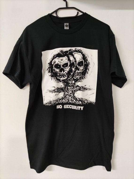 NO SECURITY T-shirt Hardcore Punk Crust D-beat Anti-cimex