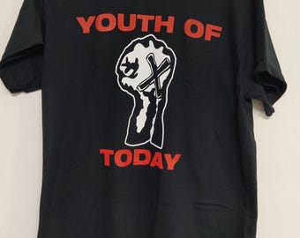 T-shirt (screen printed/handmade) punk hardcore straight edge