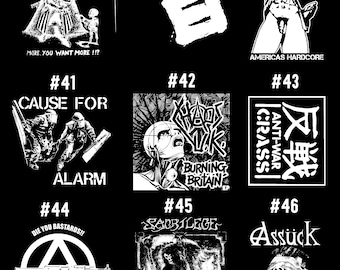 Patches - punk hardcore crust thrash anarcho-punk jap-core grind