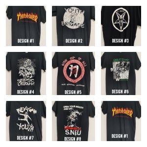 Clearance Sale! SIZE SMALL T-shirt&#39;s (hand made/screen printed) punk hardcore thrash deathrock 80&#39;s hardcore