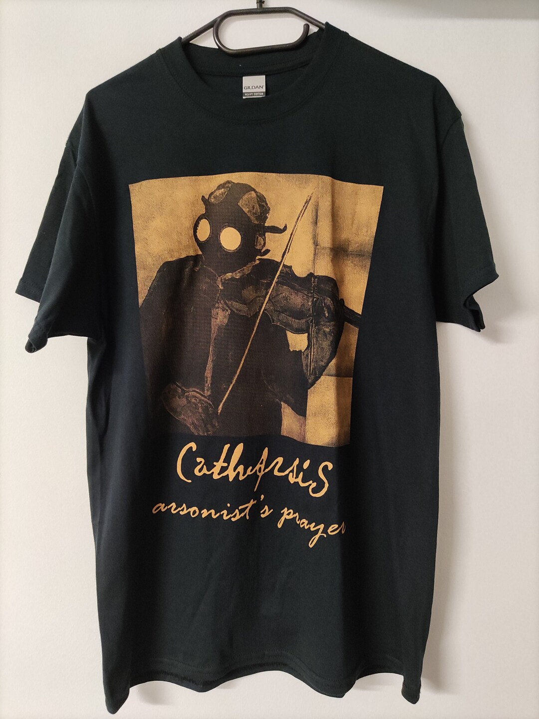 関送込 DND4DES Gothic Graphic Plaid-Collar Polo T-Shirt DND4DES Gothic Graphic Plaid-Collar Polo T-Shirt