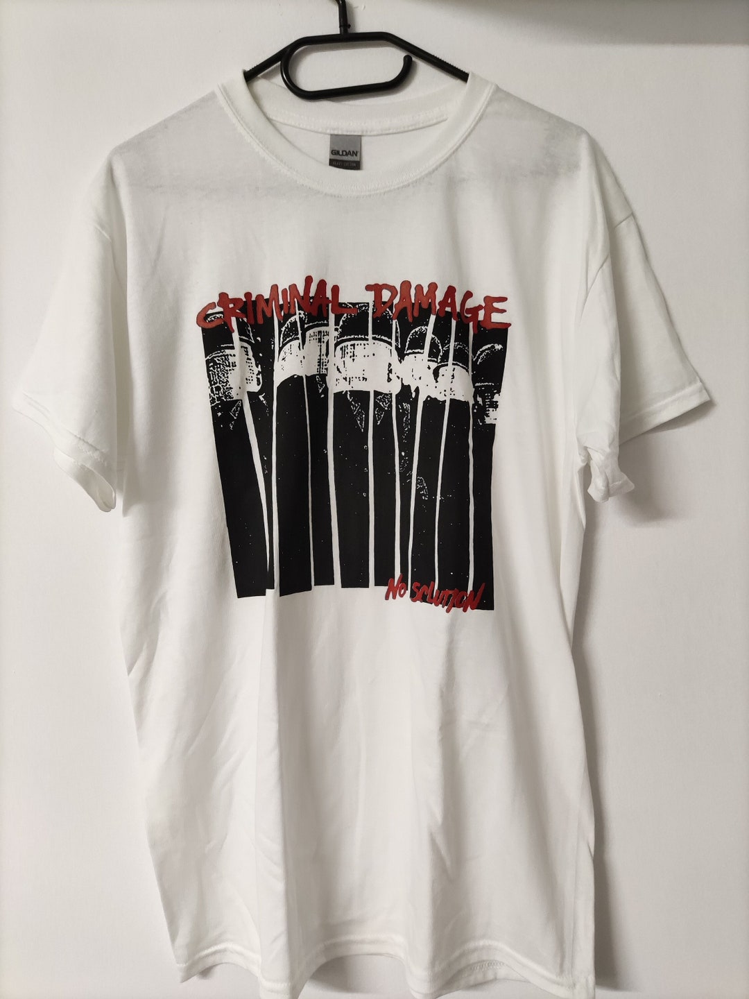 ◆BLACKBLOND◆ Vivid Disorder Patch T-Shirt White Pstar T-shirt White – Psyco Skateboards