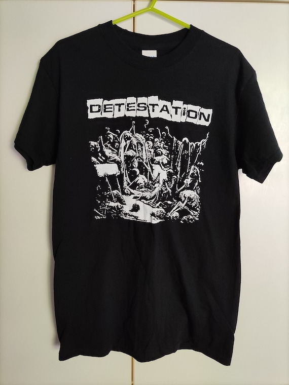 DETESTATION T-shirt Hardcore Punk D-beat Crust Anti-cimex