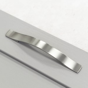 Brushed Nickel Bridge Kitchen Cabinet Handle 160mm Door Drawer Furniture Pull Curved Handle Silver Upcycling House Renovation