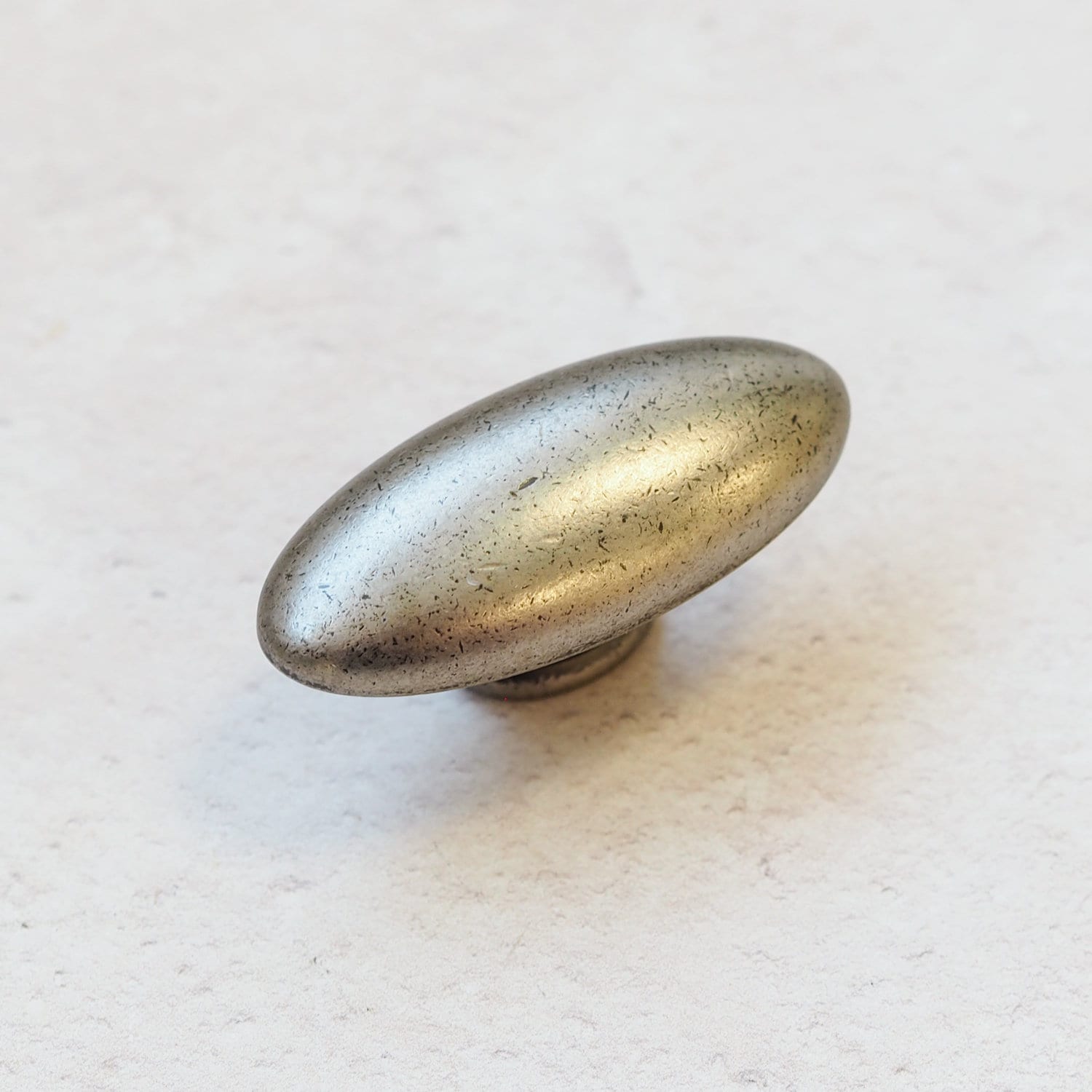 Antique Pewter Kitchen Cabinet Oval Pull Knob Bathroom Bedroom Furniture Drawer Door Wardrobe