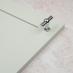 Polished Chrome Modern Kitchen Cabinet T Bar Knob Pull Handle Bathroom Bedroom Cupboard Drawer Wardrobe Silver