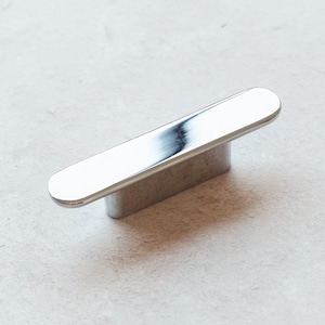 Polished Chrome Kitchen Cabinet Long Slim Pull Handle 32mm Bedroom Bathroom Furniture Cupboard Door Drawer House Renovation