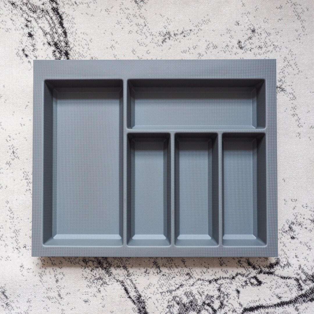 Basalt Grey Textured Nonslip Cutlery Tray for Blum Legrabox Drawer